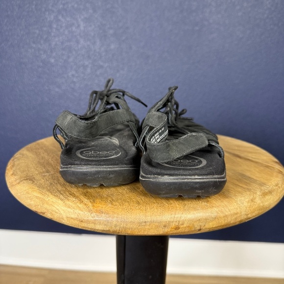 ABEO B.I.O.system "Brigita" Neutral Lace-up Sandals, Size 10 - Picture 4 of 10